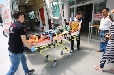 İşyerinin Camını Silerken Düşerek Hastanelik Oldu