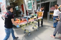 İşyerinin Camını Silerken Düşerek Hastanelik Oldu