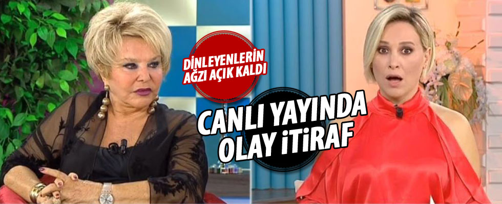Canlı yayında şok itiraf