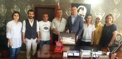 Kaymakam Sarı'ya Teşekkür Ziyareti