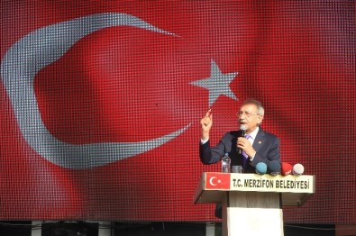 Kılıçdaroğlu, Merzifon'da Konuştu