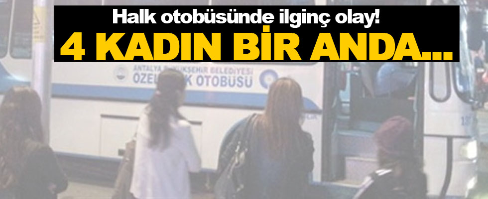 Halk Otobüsünde İlginç Olay