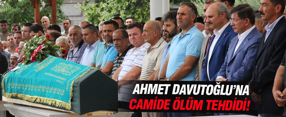 Camide Davutoğlu'na ölüm tehdidi