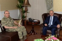 Korgeneral Öngay'dan Vali Azizoğlu'na Veda Ziyareti