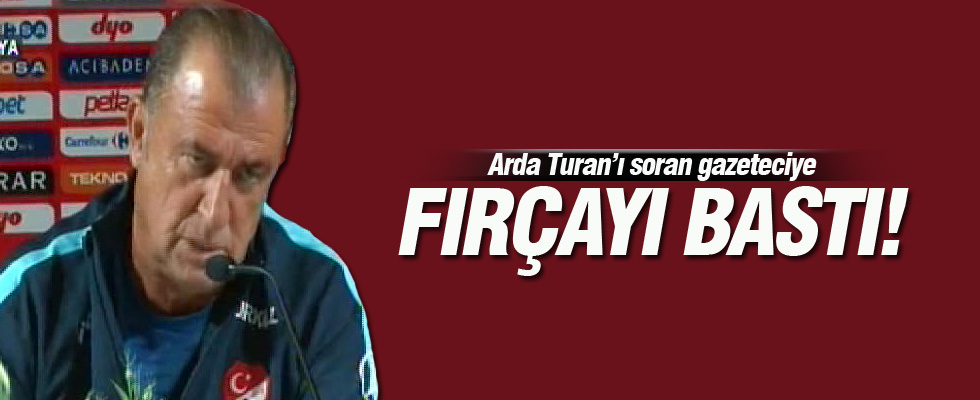 Terim'den Arda Turan'ı soran gazeteciye fırça