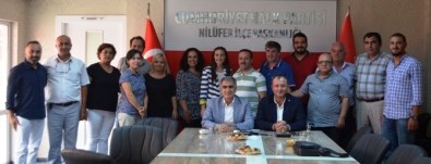 AK Parti Nilüfer'den CHP'ye Geçmiş Olsun Ziyareti