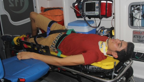 Adana'da lunaparkta kaza