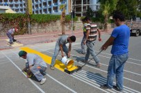 SAHİL YOLU - Görme Engellilere Yaya Geçidi