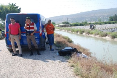 Sulama Kanalına Düşen Motosiklet Sürücüsü Boğuldu