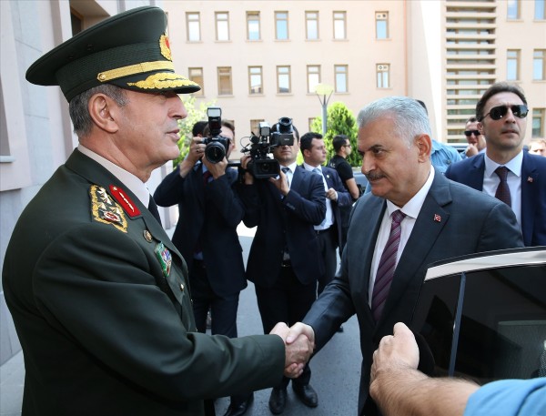 Başbakan Yıldırım, Genelkurmay Başkanlığı'nda