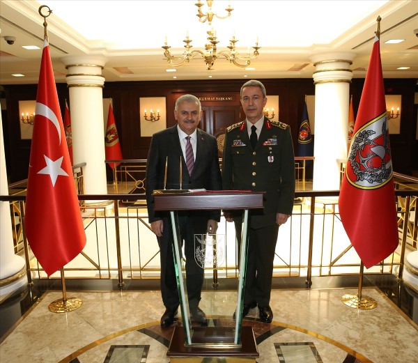 Başbakan Yıldırım, Genelkurmay Başkanlığı'nda