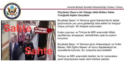 ABD Ankara Büyükelçiliği'nden Bass'i Darbeciyle Yan Yana Gösteren Fotoğrafa Yalanlama