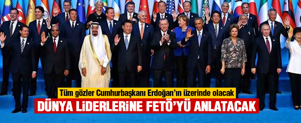 G20'de dikkatler Erdoğan'ın üzerinde olacak