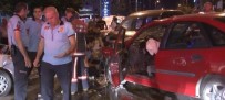 Başkent'te Sıkışmalı Trafik Kazası Açıklaması 1'İ Çocuk, 7 Yaralı