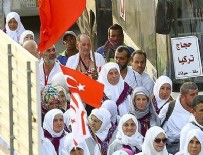 Türk hacı adayları Arafat'ta