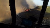 ASKERİ İTFAİYE - Tuzla'da askeri alanda yangın