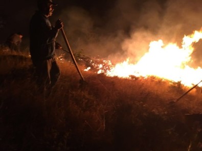 Pülümür'deki Yangına Müdahale Sürüyor