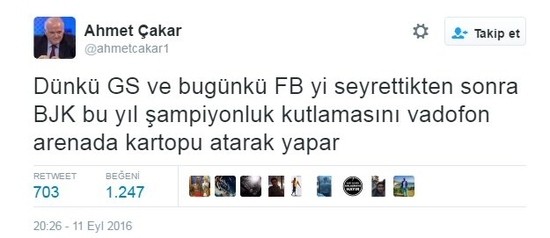 Ahmet Çakar'dan olay yorum