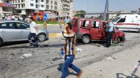 KAYıHAN - Araç Karşı Şeride Uçtu Açıklaması 1 Ölü, 7 Yaralı