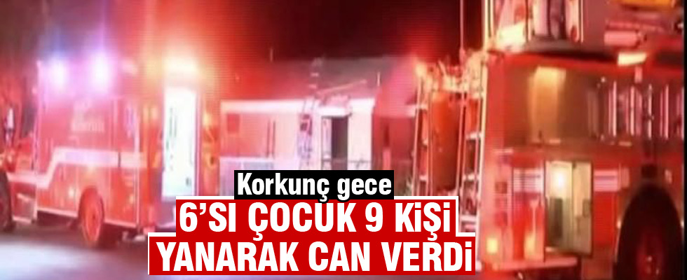 Yangın çocuklara ölüm getirdi