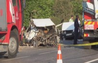 KıNALı - Otomobil İkiye Ayrıldı Açıklaması 1 Ölü, 2 Yaralı