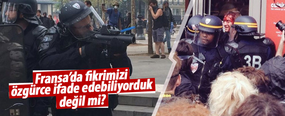 Fransa'da çalışma yasası protestosu