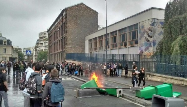 Fransa'da çalışma yasası protestosu
