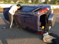 Bilecik'te Otomobil Takla Attı Açıklaması 3 Yaralı