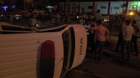 ZİNCİRLEME KAZA - Kazaya Polis Aracı Da Karıştı Açıklaması 5 Yaralı