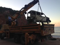Bartın'da Denize Sürüklenen Araç 34 Gün Sonra Çıkarıldı, Haberi