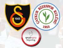 HAKAN BALTA - Galatasaray,  Rizespor'u Eren Derdiyok'un golleriyle geçti