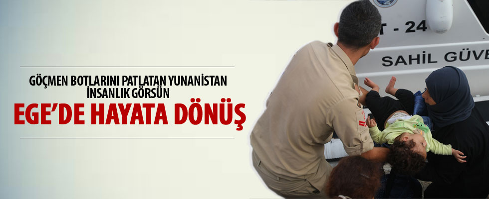 Türk Sahil Güvenlik 21 kişiyi kurtardı