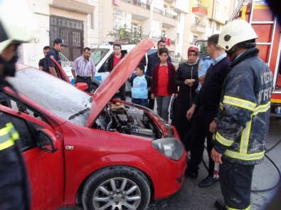 Yozgat'ta Otomobil Yangını Korkuttu