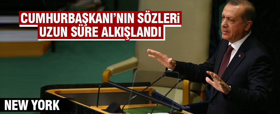 Cumhurbaşkanı Erdoğan, BM'de alkışlandı