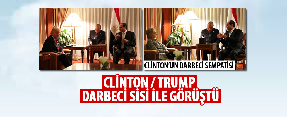 Clinton ve Trump'dan Sisi'ye yoğun ilgi