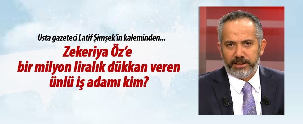 Ünlü iş adamından Zekeriya Öz'e rüşvet