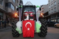 GELİN ARABASI - Damat Çiftçi Olunca Traktörü Gelin Aracı Yaptı