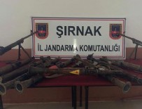 Şırnak'ta YPG amblemli roketatarlar ele geçirildi Haberi