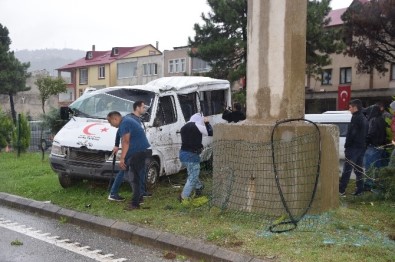 Giresun'da Trafik Kazası Açıklaması 1 Yaralı