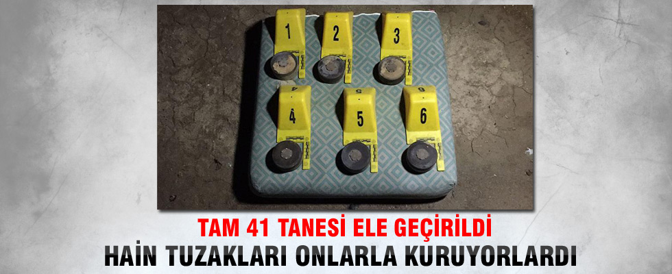 Şemdinli'de 41 antipersonel mayını ele geçirildi