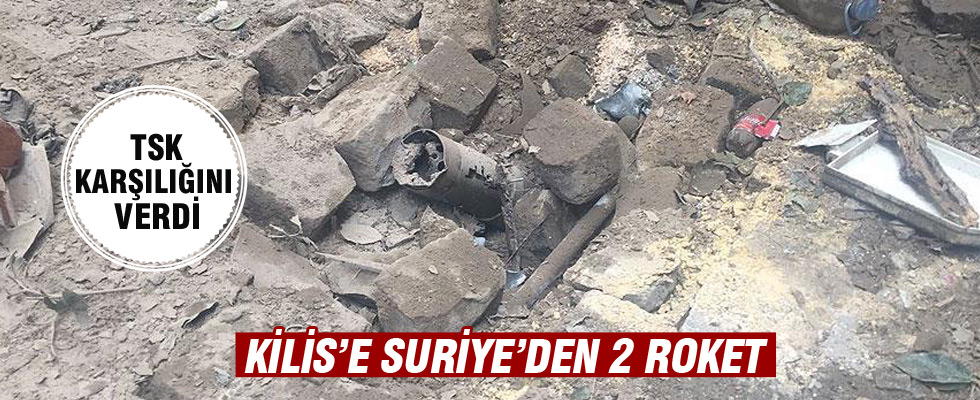Kilis'e Suriye'den 2 roket atıldı: Yaralılar var