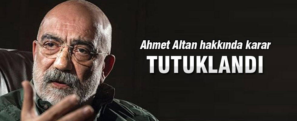 Ahmet Altan FETÖ soruşturmasında tutuklandı