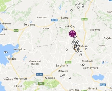 Akhisar'da 3.8 Şiddetinde Deprem Meydana Geldi