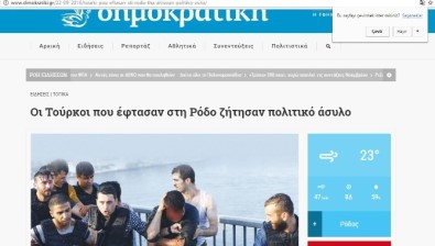 Rodos'a Sığınmak İsteyen FETÖ'cüler Tutuklandı