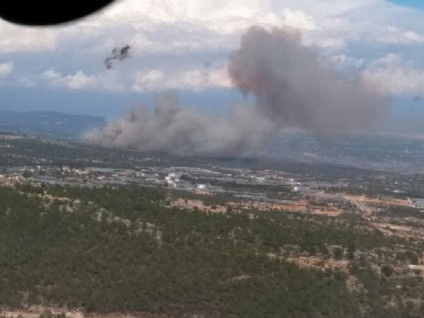 Mersin Erdemli'de orman yangını!