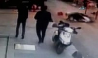MOTOSİKLET KAZASI - Yola fırlayan küçük kıza motosiklet çarptı