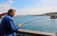 TARİHİ YARIMADA - Galata Köprüsü'nde Balık Tutma Yarışı Renkli Görüntülere Sahne Oldu