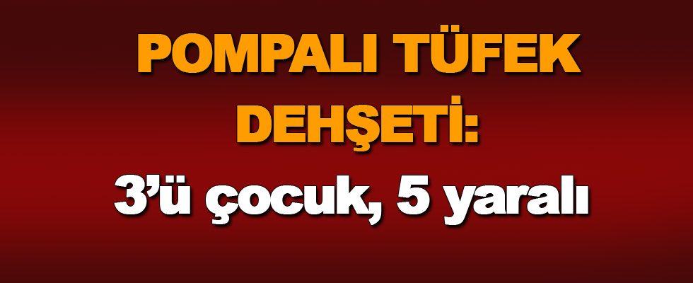 Seyir halindeki araç tarandı: 5 yaralı