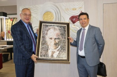 Bayraktar'dan Başkan Ergün'e Taziye Ziyareti