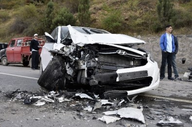 Gümüşhane'de Trafik Kazası Açıklaması 1 Yaralı